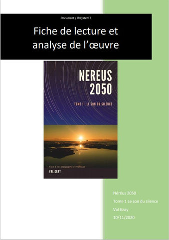 Cles de lecture Néréus 2050 tome 1